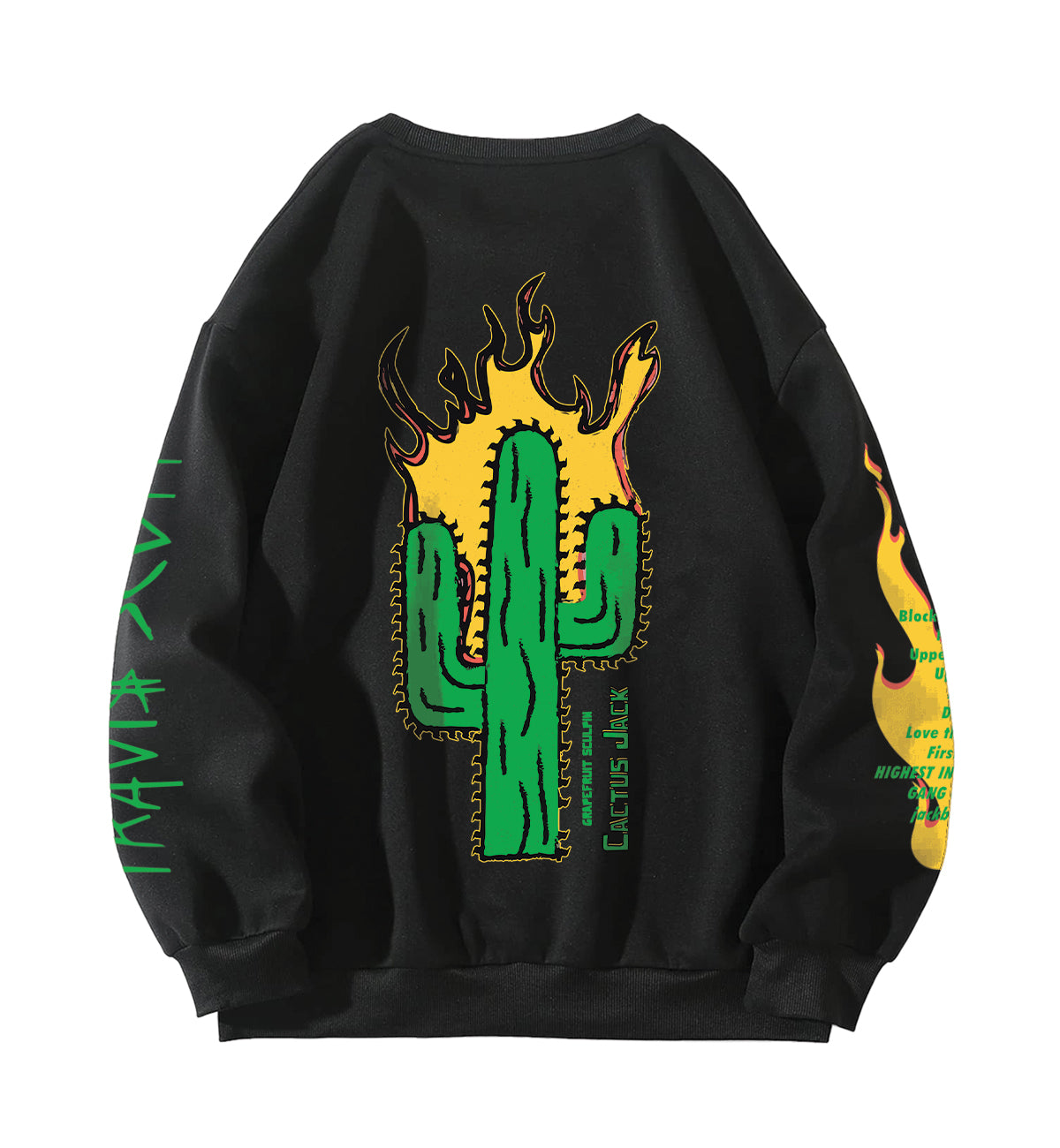 cactus jack sweater Cactus Jack Designed Oversized Sweatshirt – Bindas Apparel