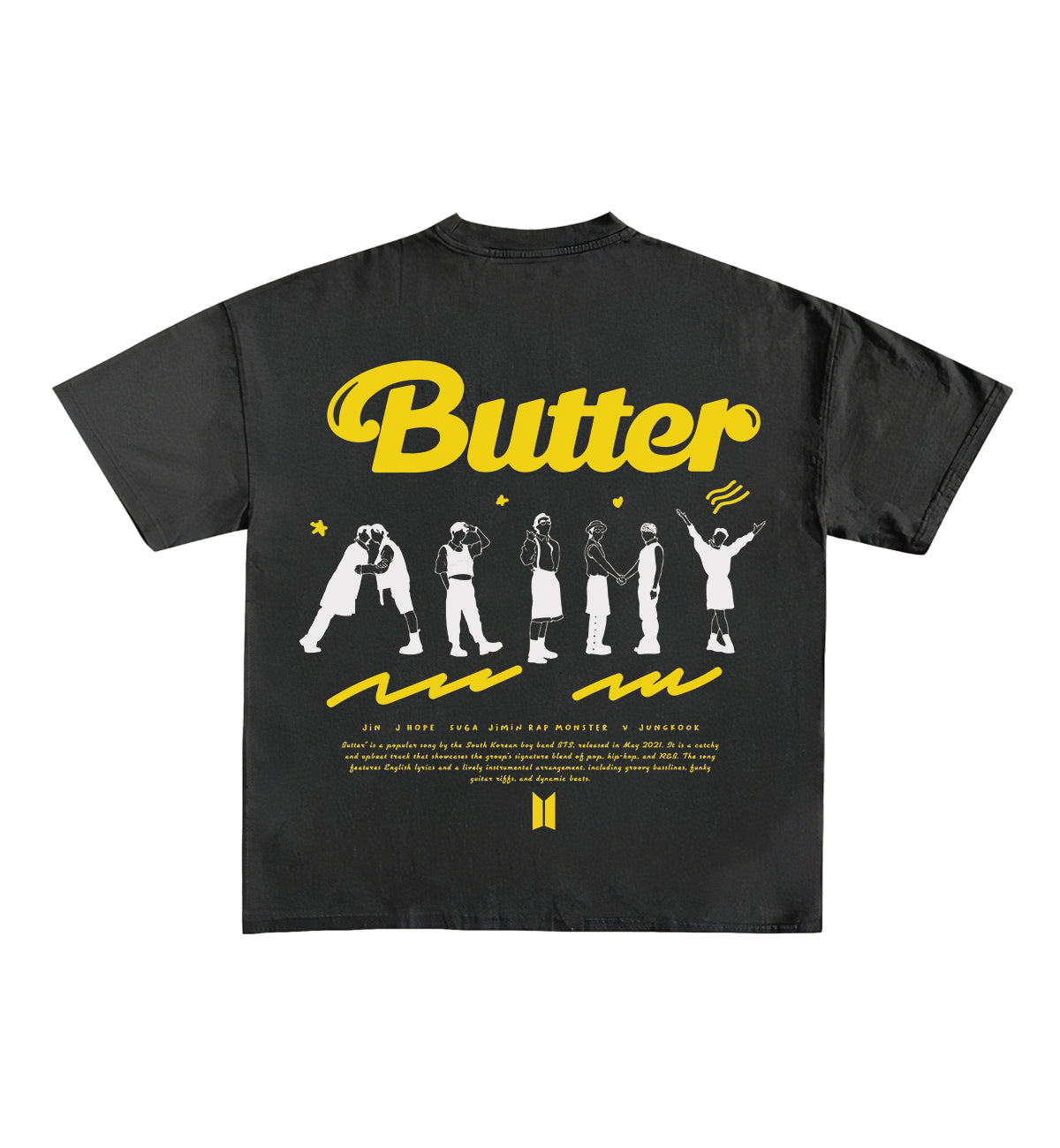 BTS Butter Designed Oversized Tee – Bindas Apparel