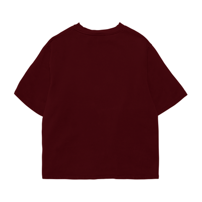Maroon oversized Tee