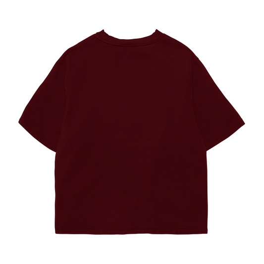 Maroon oversized Tee