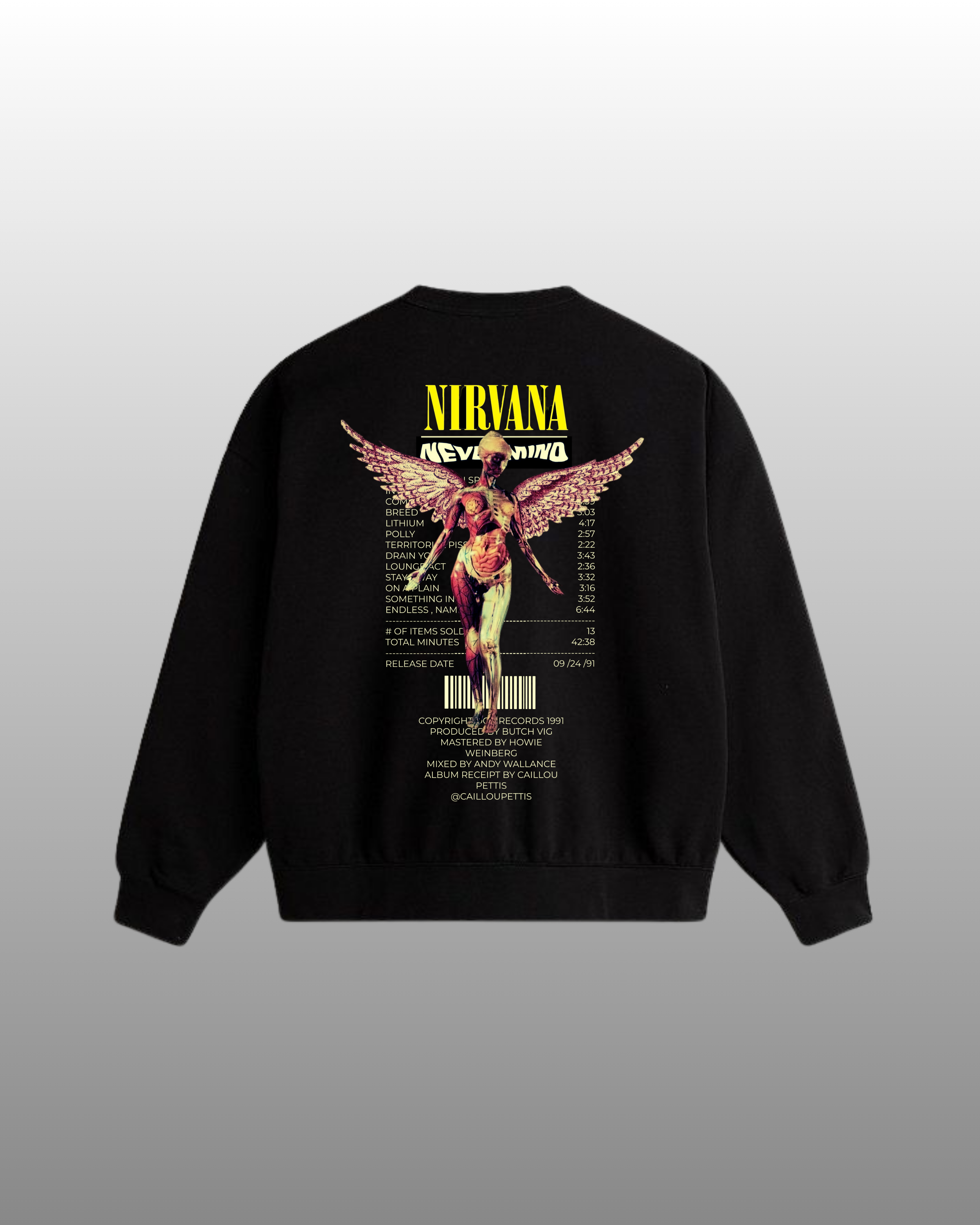 NIRVANA NEVERMIND - SWEATSHIRT