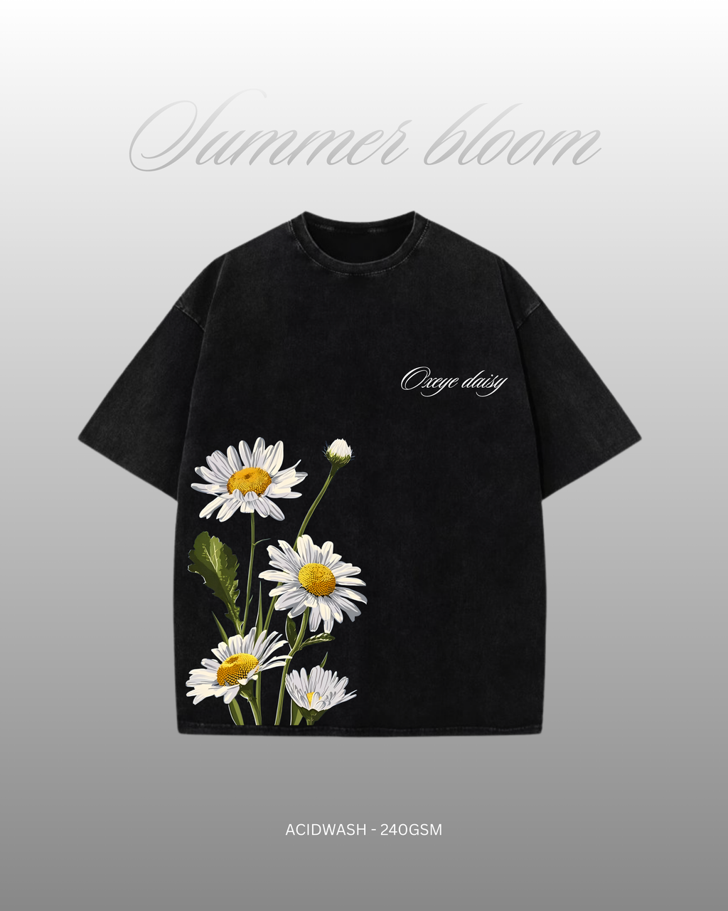 OXEYE DAISY | ACIDWASH | 240 GSM