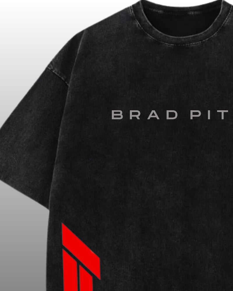 BRAD PITT ACIDWASH TEE OVERSIZED