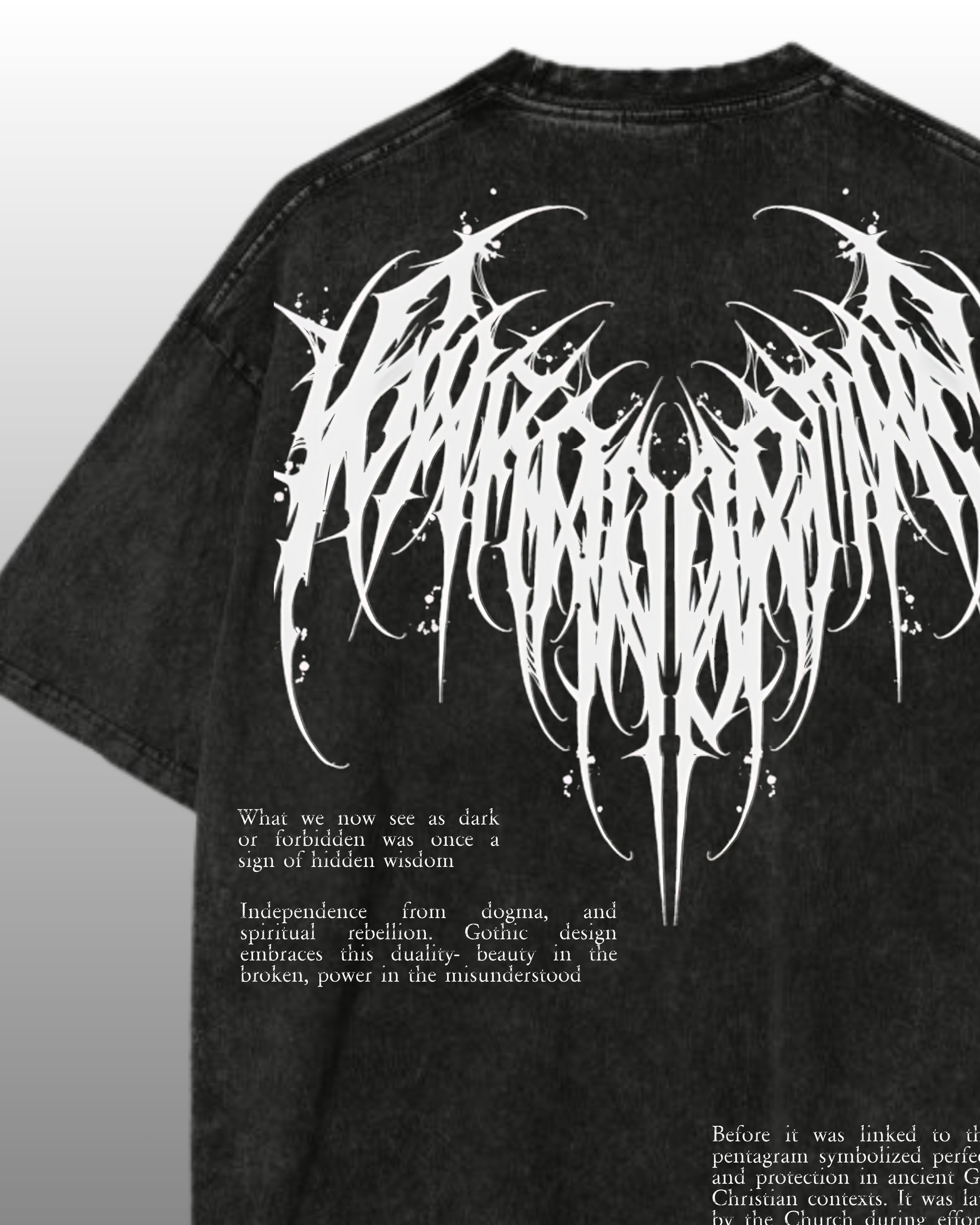 WINTER ARC WHITE SIGIL - ACIDWASH TEE