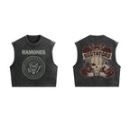 Ramones Designed Oversized Vest