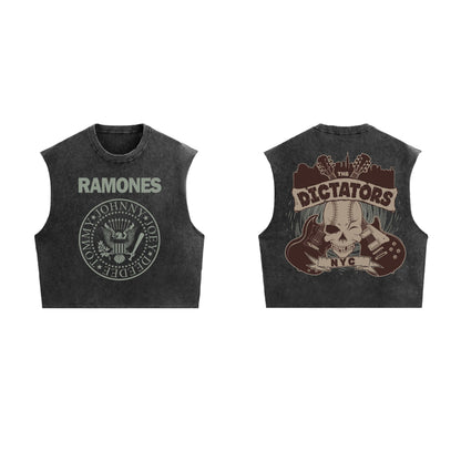 Ramones Designed Oversized Vest