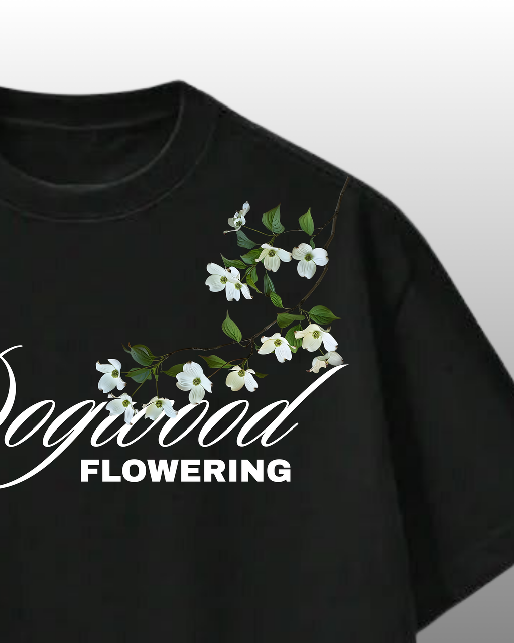DOGWOOD FLOWERING | BLACK  | 240 GSM
