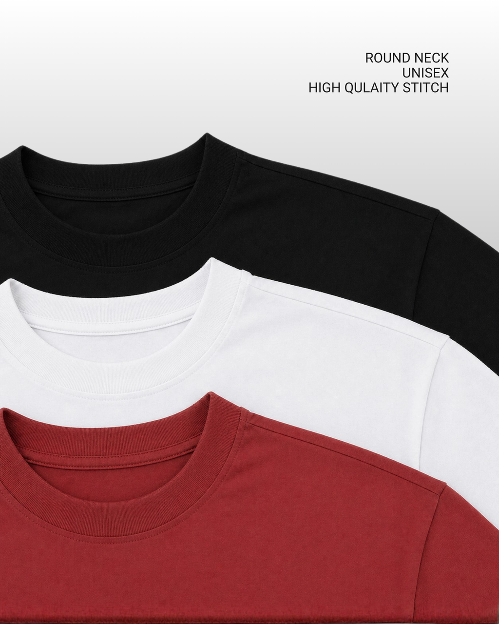 PACK - 3 COLOR  OVERSIZED TEE | 240GSM  | UNISEX