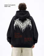 WHITE SIGIL ARC OVERSIZED HOODIE