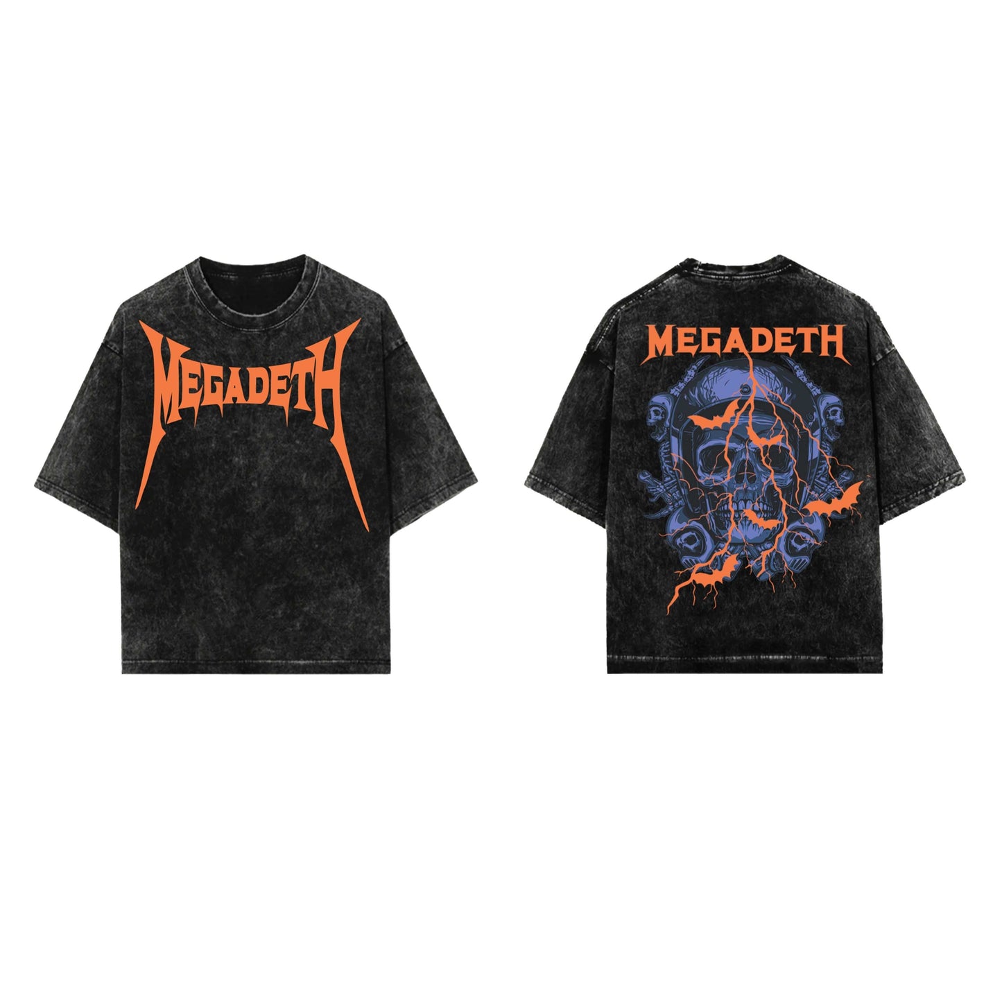 Megadeth Designed Vintage Oversized Tee