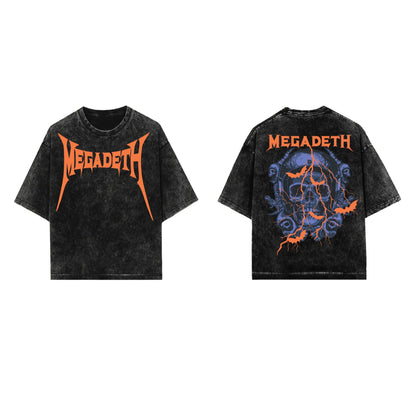 Megadeth Designed Vintage Oversized Tee