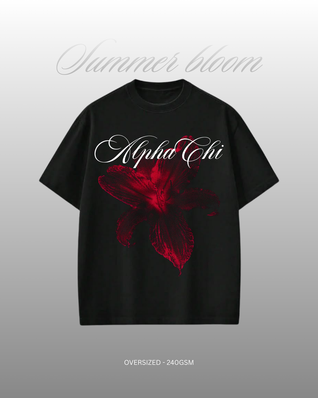 ALFA CHI TEE | BLACK