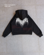 WHITE SIGIL ARC OVERSIZED HOODIE