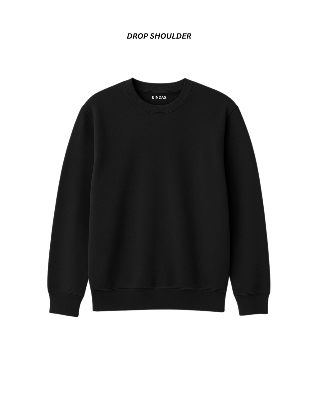 BLACK LOOSEFIT SWEATSHIRT – 280 GSM