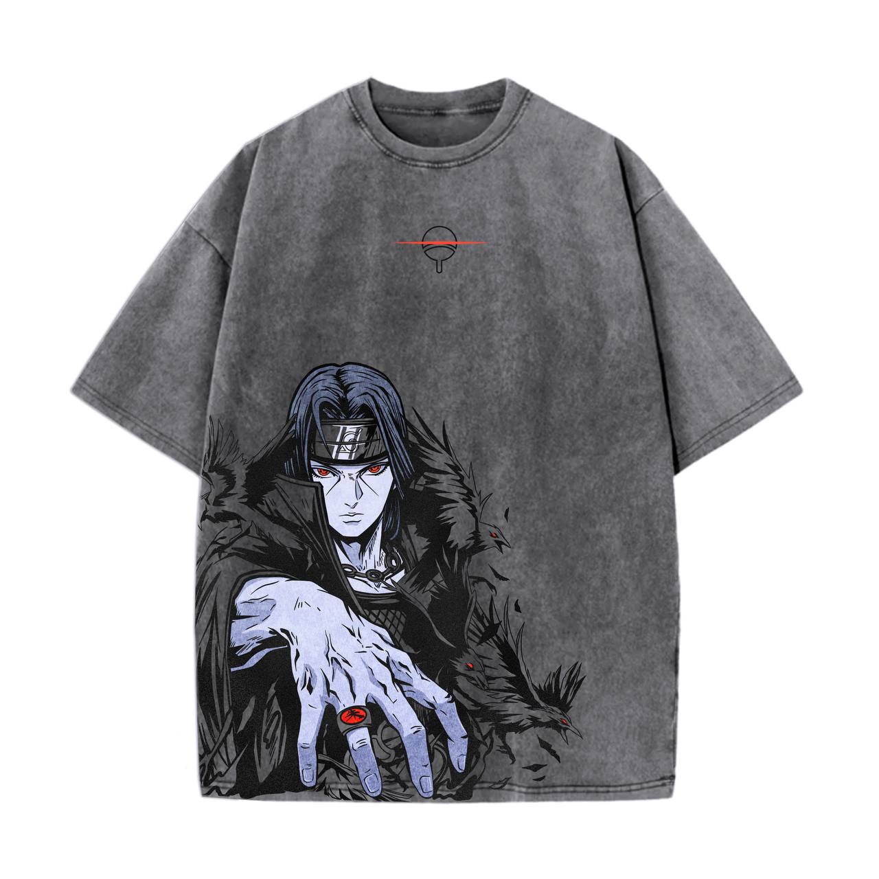 Itachi Acid Wash Oversized T-Shirt&nbsp;
