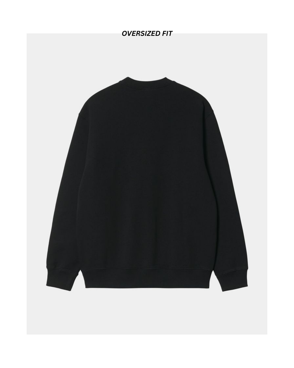 BLACK LOOSEFIT SWEATSHIRT – 280 GSM