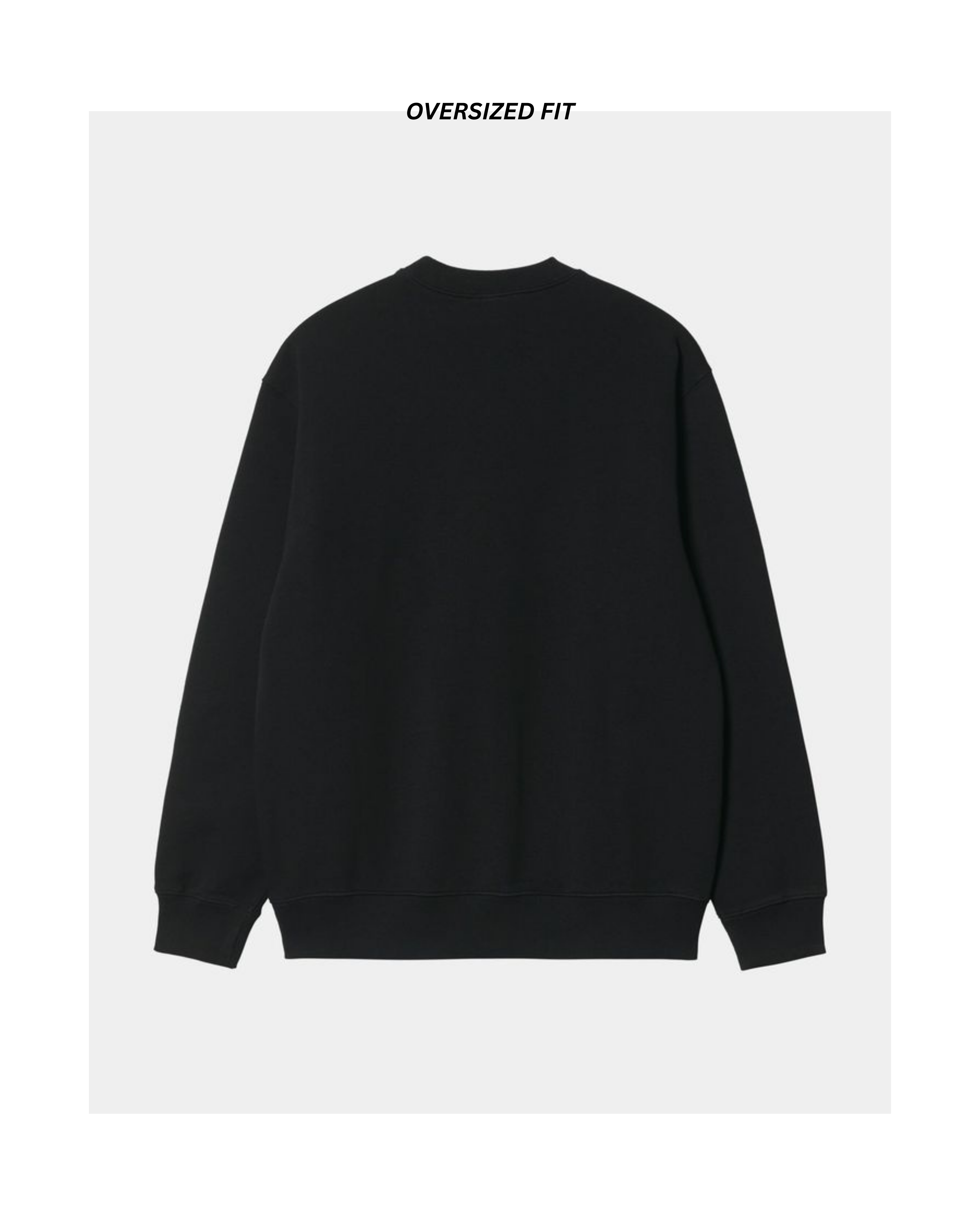 BLACK LOOSEFIT SWEATSHIRT – 280 GSM