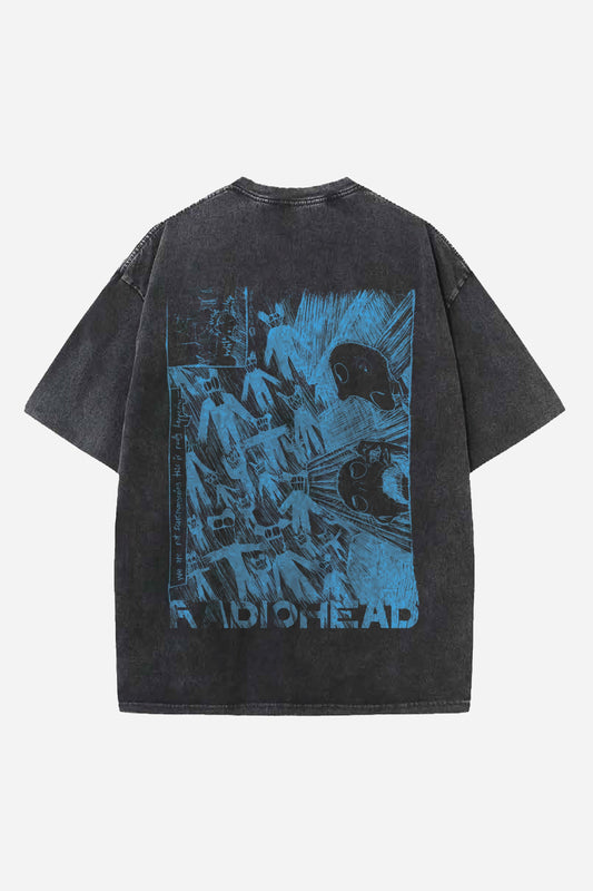 Radio Head Designed Oversized T-shirt