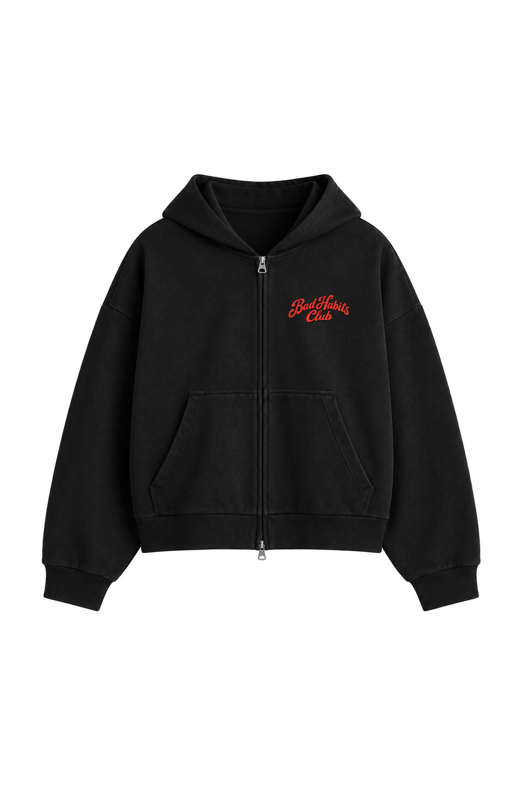 BAD HABITS ZIPPER HOOD