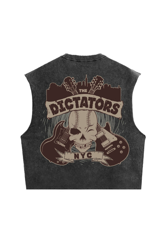 Ramones Designed Oversized Vest