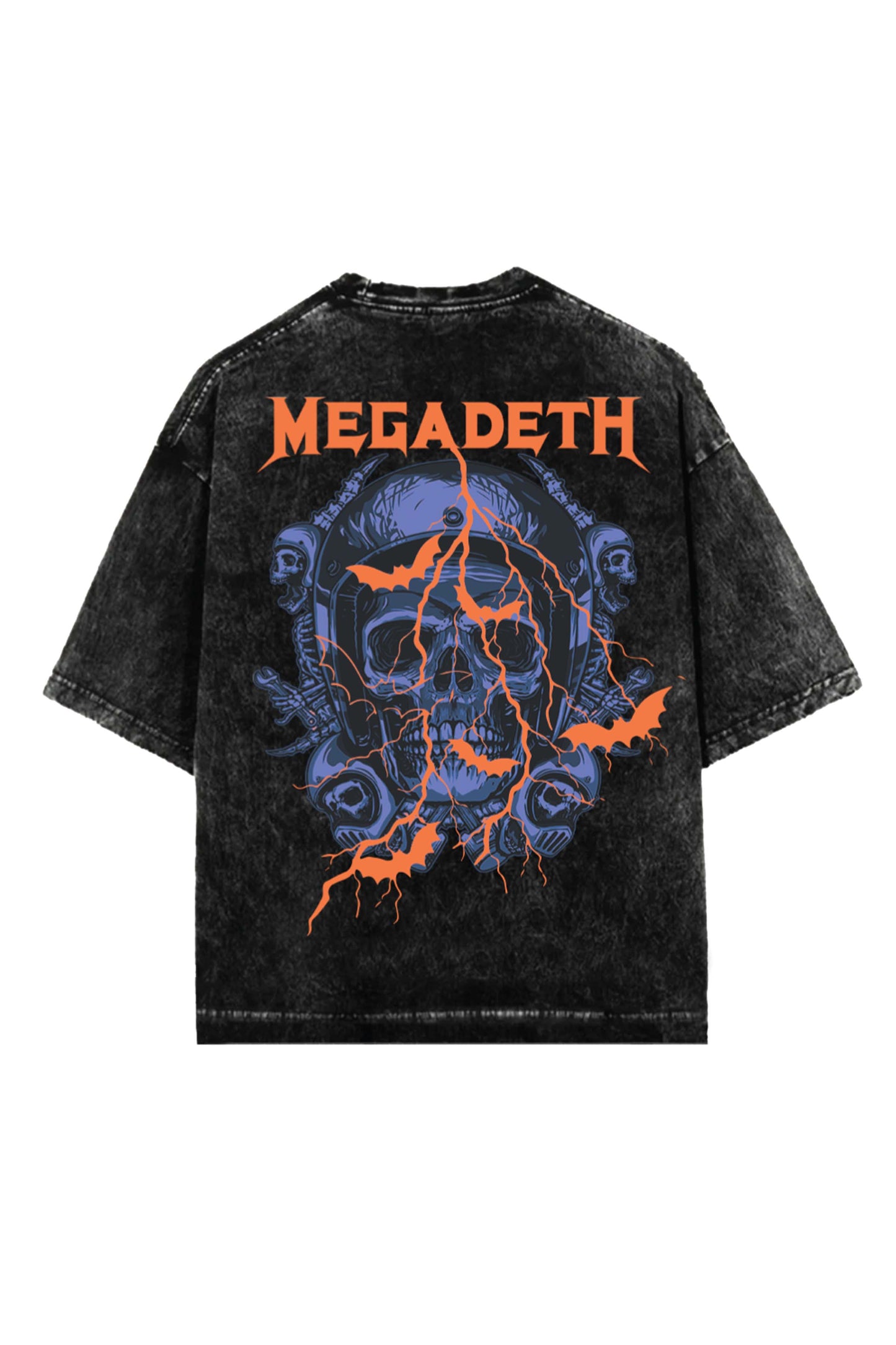 Megadeth Designed Vintage Oversized Tee