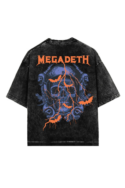 Megadeth Designed Vintage Oversized Tee