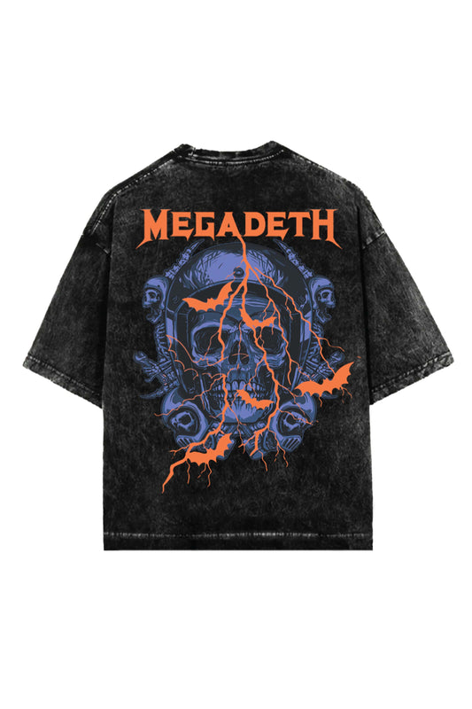 Megadeth Designed Vintage Oversized Tee
