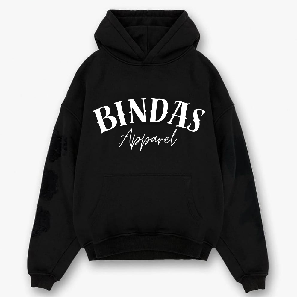 Dangerous Selfie Black Oversized Hoodie