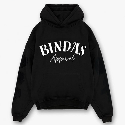 Dangerous Selfie Black Oversized Hoodie