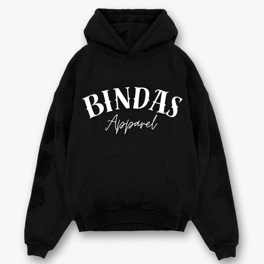 Dangerous Selfie Black Oversized Hoodie