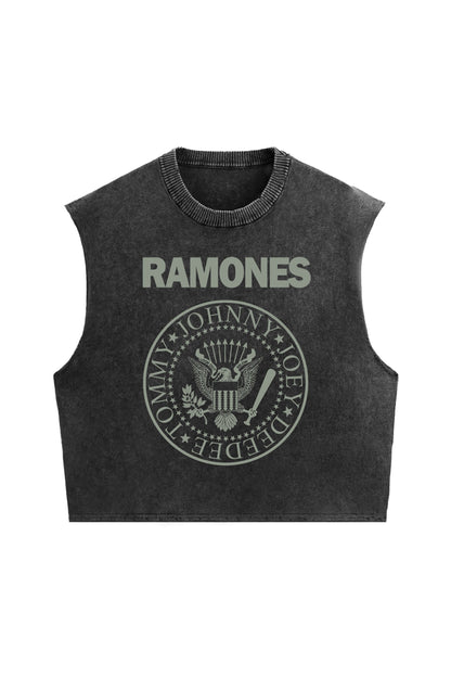 Ramones Designed Oversized Vest