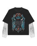 Slayer Designed Long Sleeve Oversized Tee