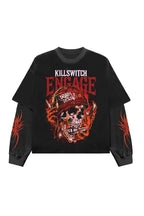 Kill Switch Designed Long Sleeve Oversized Tee