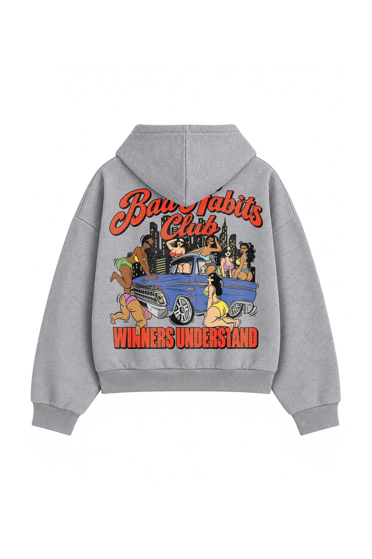 BAD HABITS ZIPPER HOOD