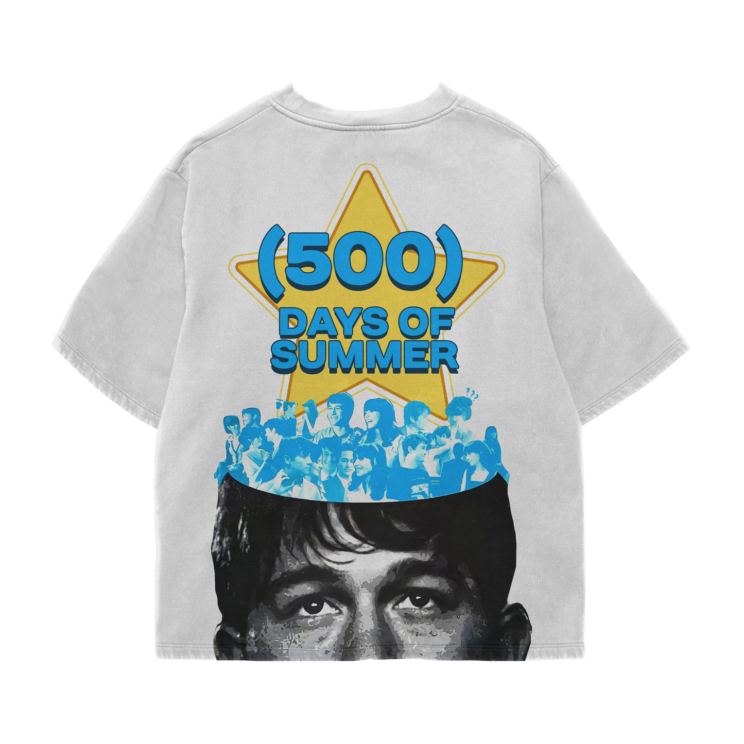 Mind Of Summer White Oversized Tee