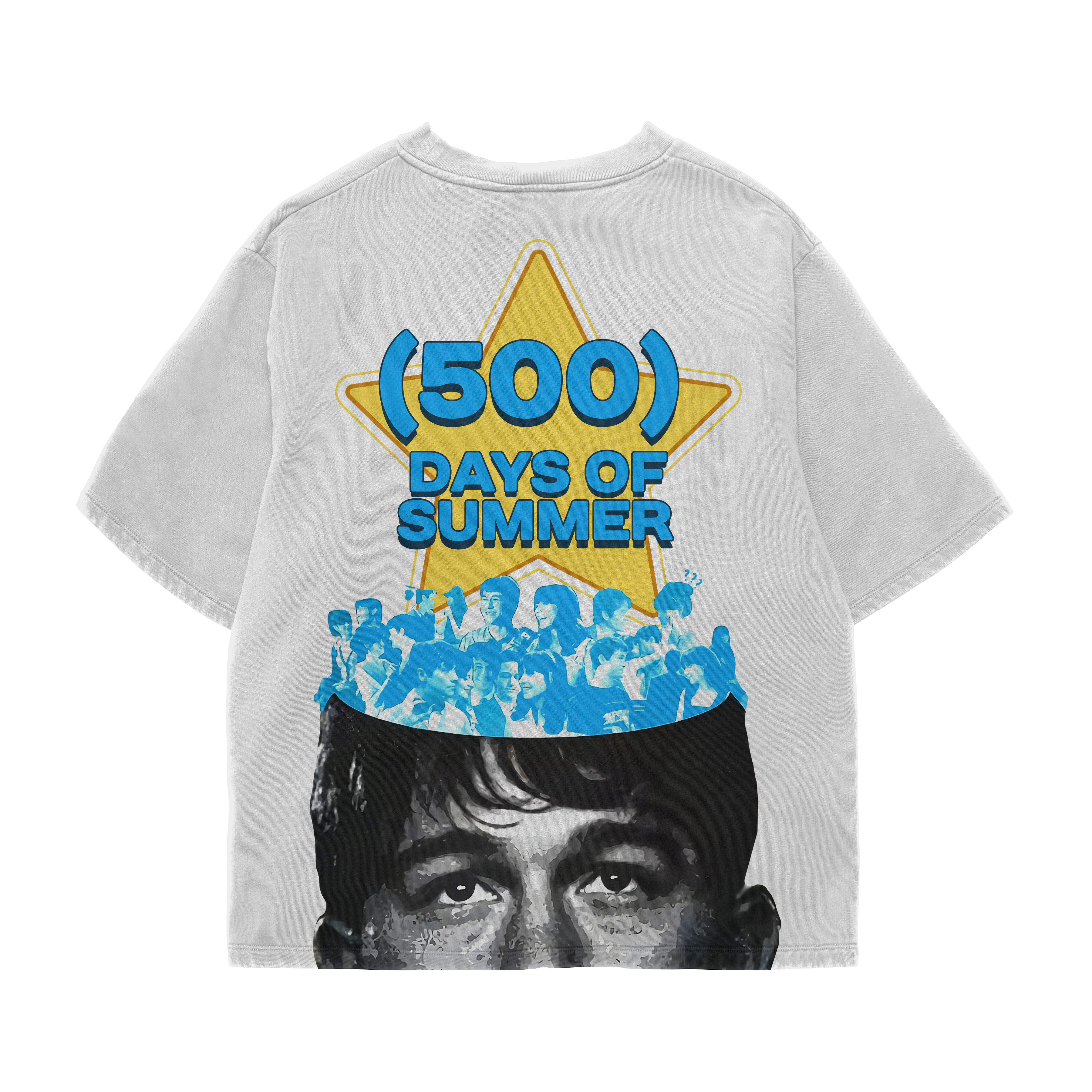 Mind Of Summer White Oversized Tee