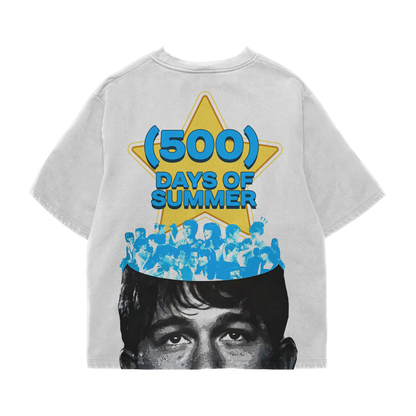 Mind Of Summer White Oversized Tee