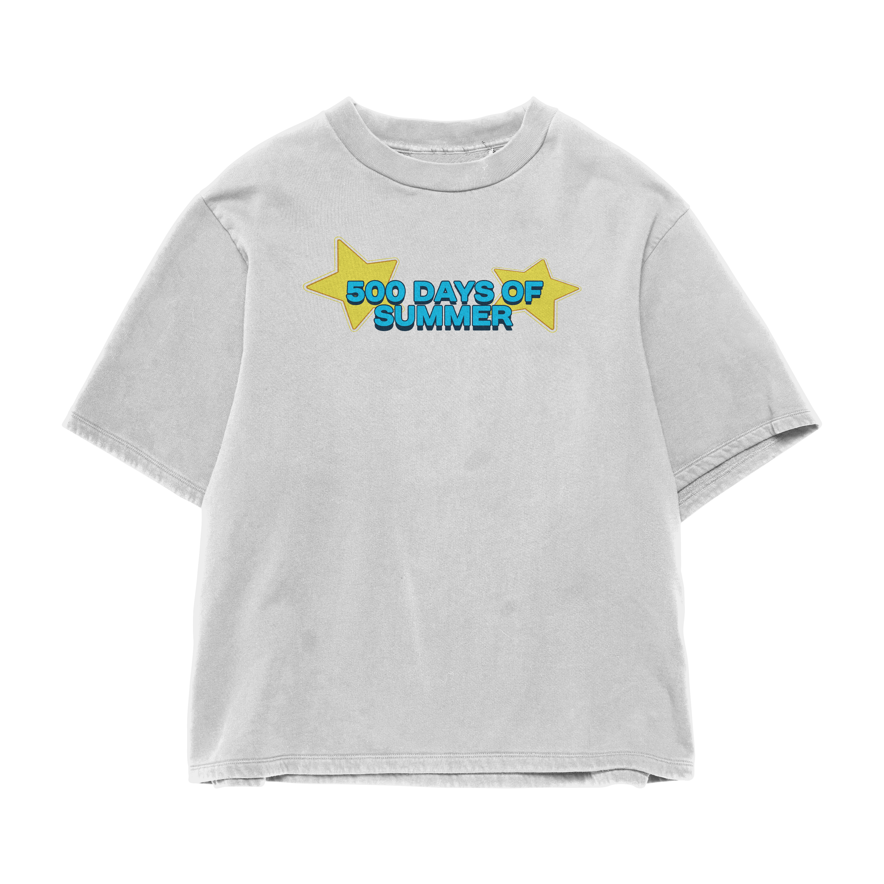 Mind Of Summer White Oversized Tee