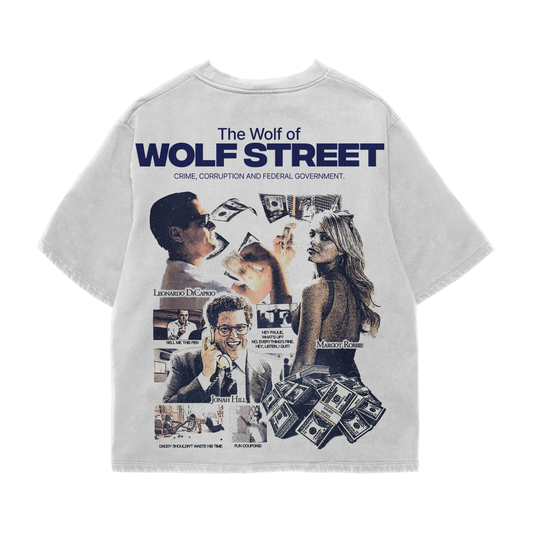 Wall St White Oversized Tee