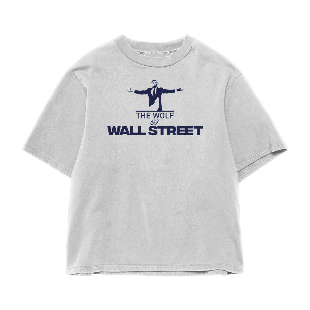 Wall St White Oversized Tee