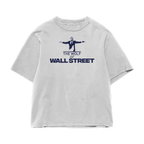 Wall St White Oversized Tee
