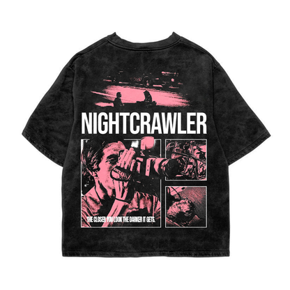 Nightcrawler Acid Wash Oversized Tee