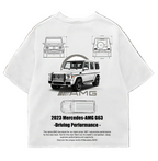 Mercedes Amg G63 White Oversized Tee