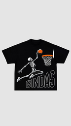 BINDAS PLAYING BLACK TEE
