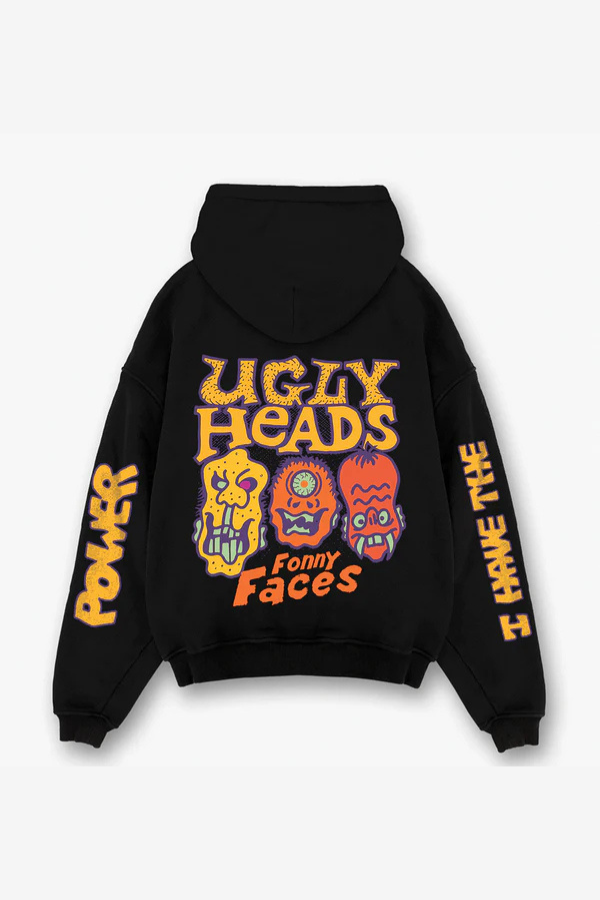 Ugly Heads Designed Oversized Hoodie