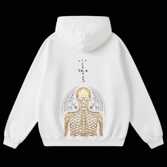Cactus Rodeo Heatwave Oversized  Hoodie White