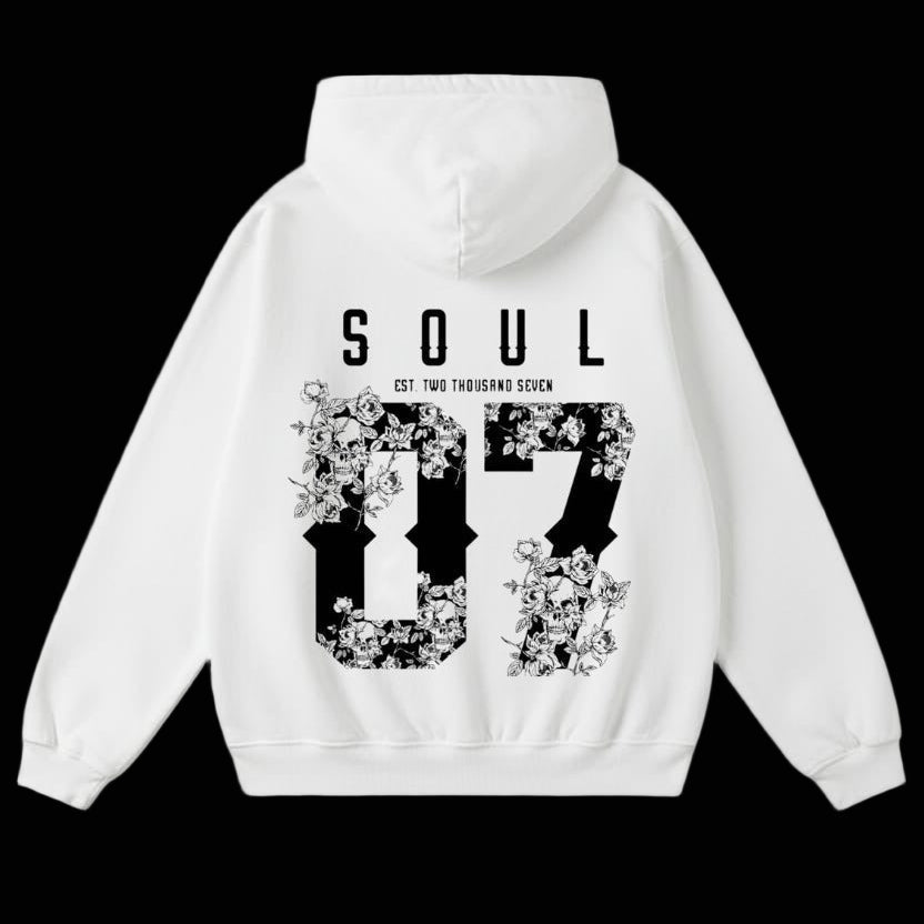 Travis Soul Wildfire Oversized Hoodie White
