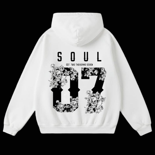 Travis Soul Wildfire Oversized Hoodie White