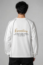 CREATIVE WHITE LONG SLEEVE