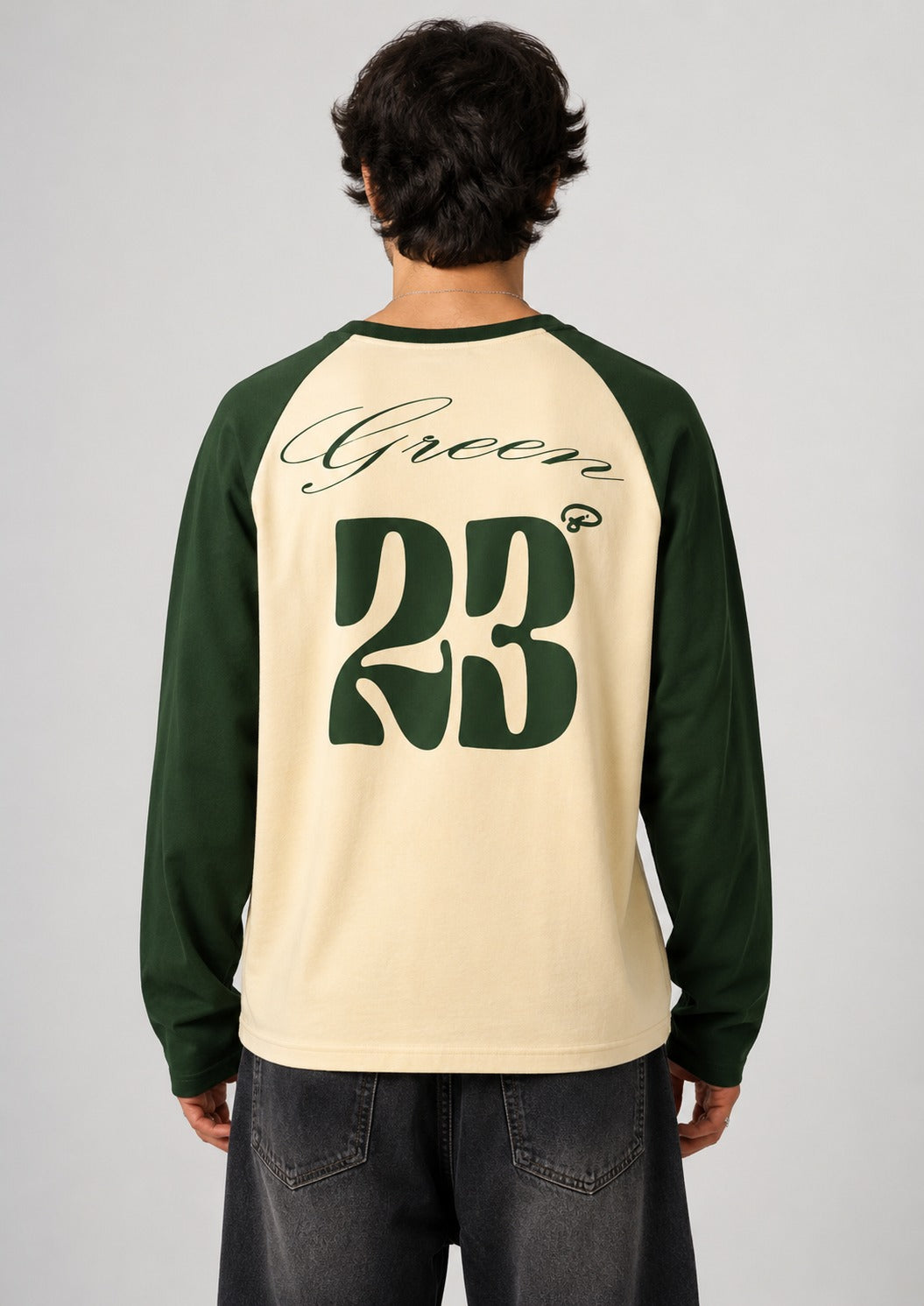 BEIGE RAGLAN TEE